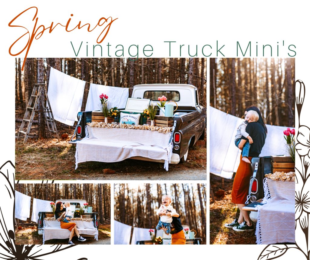 Spring Mini's, Motherhood Mini's, Timeless Clothesline Mini's, Old Vintage Truck Mini's, North Carolina Spring Mini Sessions, North Carolina Photographer, North Carolina Mini session, Old Truck Mini Sessions, Motherhood Sessions, Springs, Vintage Truck, Retro, Spring time, Spring photography, Lexington North carolina Photographer, Rentable old Truck 