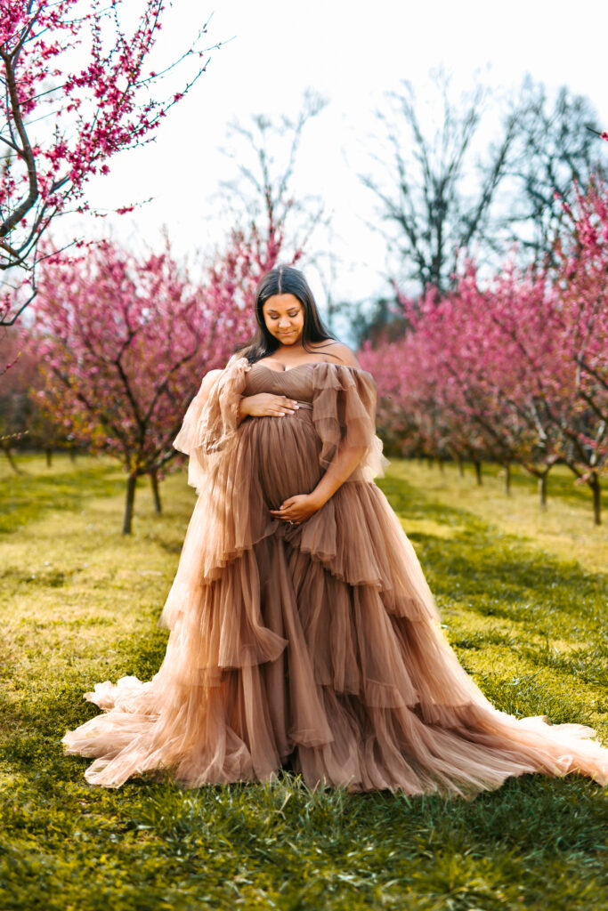 Elegant Maternity Portraits at Millstone Creek Orchard By RattTrap Artistry 