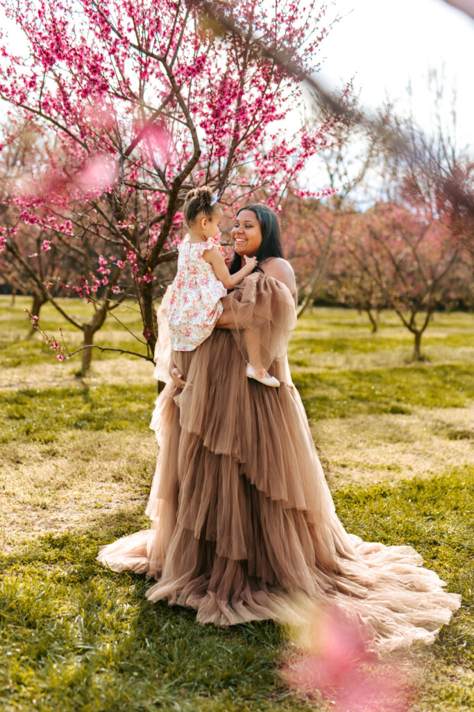 Mom & daughter Maternity Portraits at Millstone Creek Orchard by RattTrap Artistry 