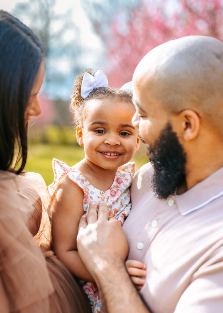 Smiling Portraits of a little girl at Millstone Creek Orchard by RattTrap Artistry 