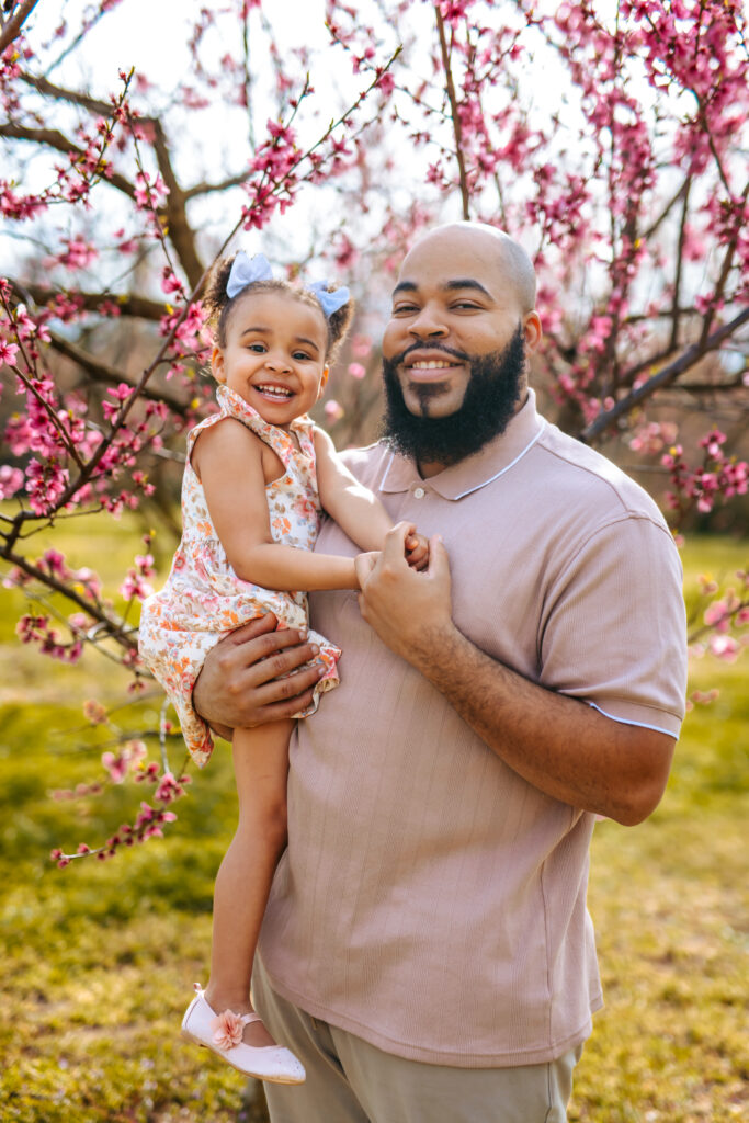 Father & Daughter Portrait at Millstone Creek Orchard by RattTrap Artistry 