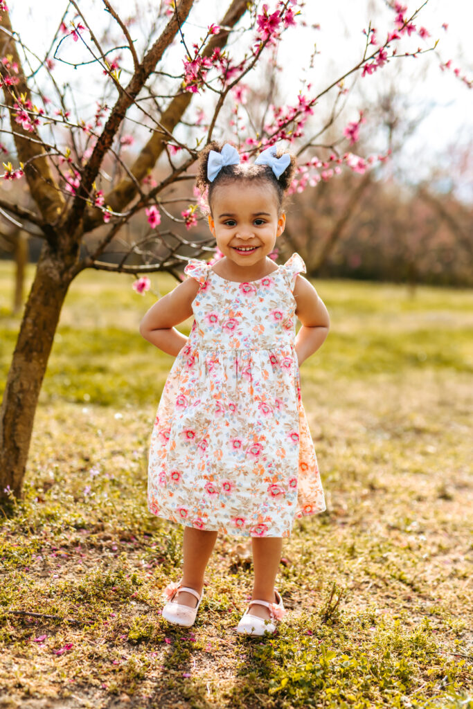 Adorable spring Portrait at Millstone Creek Orchard by RattTrap Artistry 