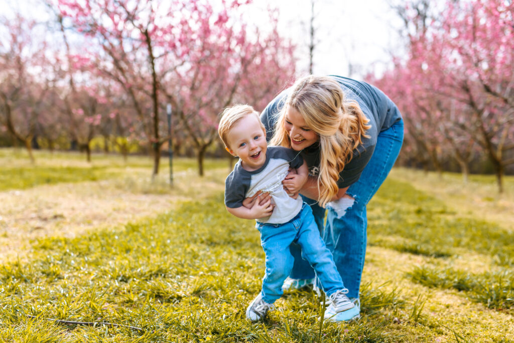 Motherhood Mini's, North Carolina Photographer, Motherhood Sessions, Springs Mini's, Peach Bloom Mini's, Millstone Creek Orchard, North Carolina Family Photographer, Motherhood, Spring Photo ideas, Motherhood sessions, mothers day photos, mothers day photo ideas, spring time, Motherhood Inspiration, Mommy & me Photo ideas, Motherhood photo ideas, Peach Blossoms, 