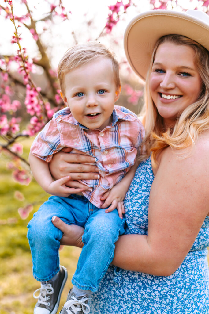 Motherhood Mini's, North Carolina Photographer, Motherhood Sessions, Springs Mini's, Peach Bloom Mini's, Millstone Creek Orchard, North Carolina Family Photographer, Motherhood, Spring Photo ideas, Motherhood sessions, mothers day photos, mothers day photo ideas, spring time, Motherhood Inspiration, Mommy & me Photo ideas, Motherhood photo ideas, Peach Blossoms, 