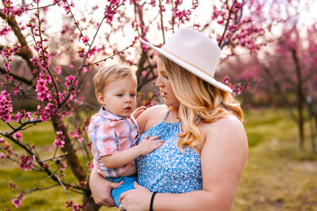 Motherhood Mini's, North Carolina Photographer, Motherhood Sessions, Springs Mini's, Peach Bloom Mini's, Millstone Creek Orchard, North Carolina Family Photographer, Motherhood, Spring Photo ideas, Motherhood sessions, mothers day photos, mothers day photo ideas, spring time, Motherhood Inspiration, Mommy & me Photo ideas, Motherhood photo ideas, Peach Blossoms, 