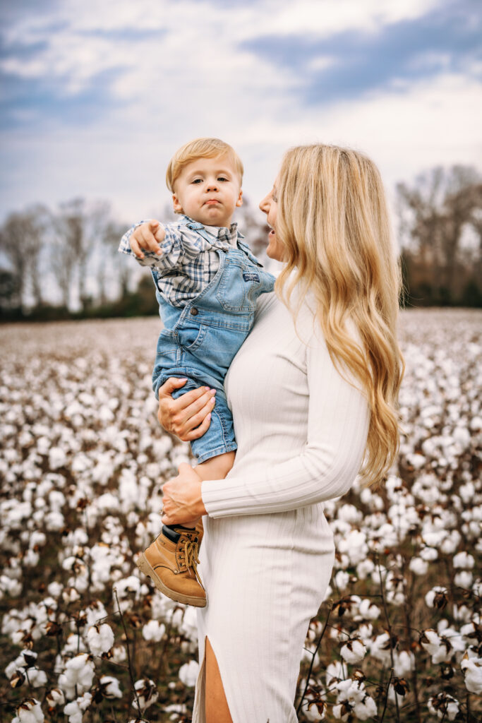 cotton field Motherhood Photos By North Carolina Family Photographer RattTrap Artistry 