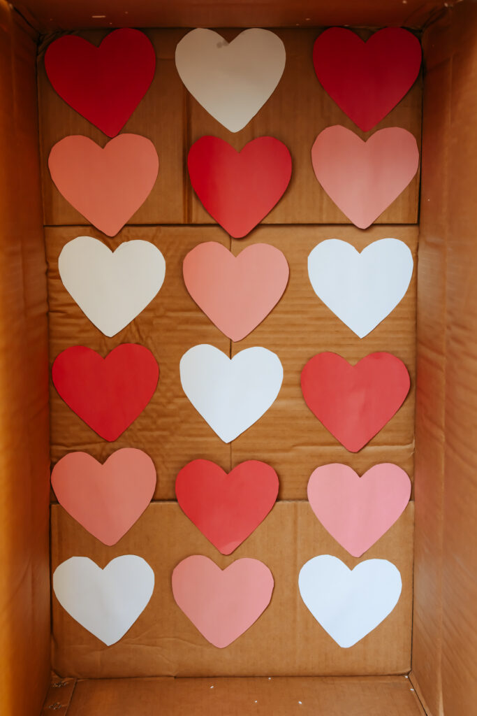 DIY Valentine's Day themed in the Cardboard Box Layout 